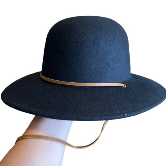 Brixton Tiller Hat wide brim felted Wool Unisex Fedora Adjustable size Large - Picture 1 of 9